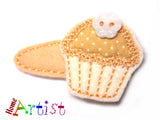 Cupcake Muffin 4cm Haarspange - freie Farbwahl-Homeartist