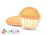 Cupcake Muffin 4cm Haarspange - freie Farbwahl-Homeartist