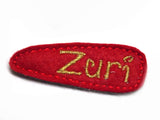 WunschName Name Haarspange Filz 5cm - freie Farbwahl-Homeartist