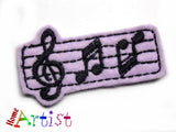 Musik Violinschlüssel Noten 5cm Haarspange - freie Farbwahl-Homeartist