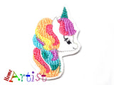 Unicorn Einhorn 4cm Haarspange - freie farbwahl-Homeartist