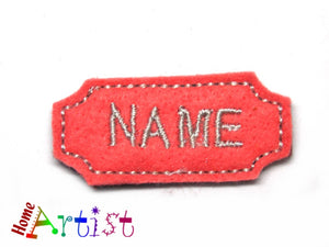 WunschName Name Haarspange Filz 4cm - freie Farbwahl-Homeartist