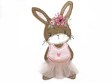 Applikation Hase Ballerina Ballet Plusch Felt Applique - free color choice Aufnäher parche patch Kindermode Kleidung Stickerei