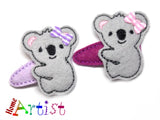 Koala Haarspange 3-4cm - freie Farbwahl-Homeartist