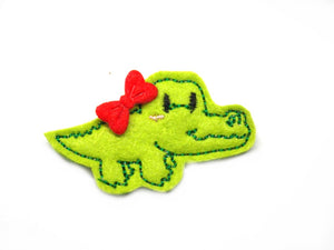 Krokodil Haarspange 4cm - freie Farbwahl