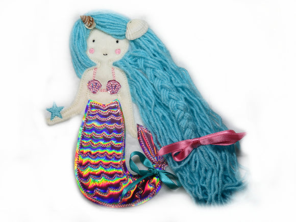 Applikation Nixe Meerjungfrau  - Freie Farbwahl