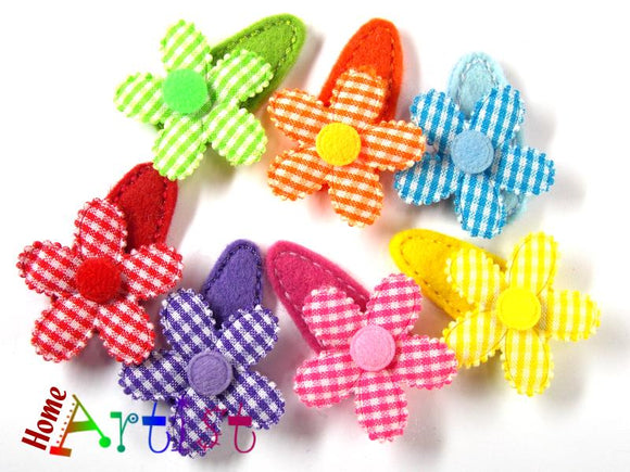 Blume Haarspange 3-4cm - freie Farbwahl - Homeartist Haarspangen Kinder Babys
