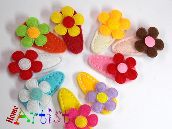 Haarspange Blume Spange 3-4cm - freie Farbwahl - Homeartist Haarspangen Kinder Babys