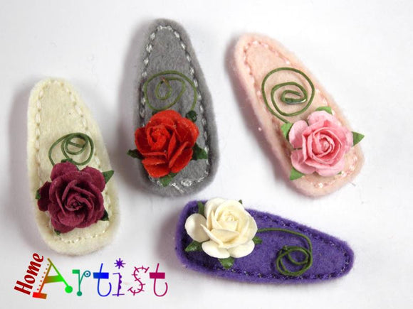 [Haarspange Blume]-[Haarspangen Haarklammer]-[HomeArtist]-[Haarschmuck]-[Haarclips]-[Baby]-Homeartist