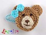 Teddy bear Haarspange 3-4cm Bär - freie Farbwahl-Homeartist