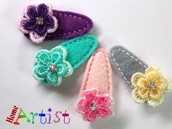 [Haarspange Blume]-[Haarspangen Haarklammer]-[HomeArtist]-[Haarschmuck]-[Haarclips]-[Baby]-Homeartist