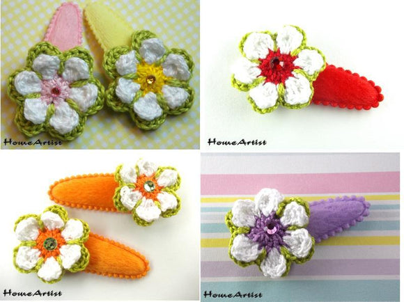 [Haarspange Blume]-[Haarspangen Haarklammer]-[HomeArtist]-[Haarschmuck]-[Haarclips]-[Baby]-Homeartist