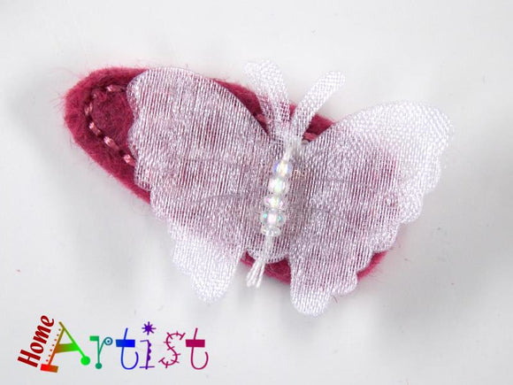 Haarspange Schmetterling Spange 3-4cm - freie Farbwahl - Homeartist Haarspangen Kinder Babys