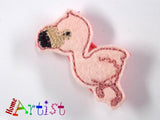 Haarspange Flamingo 4cm - freie Farbwahl-Homeartist