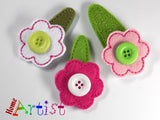 [Haarspange Blume]-[Haarspangen Haarklammer]-[HomeArtist]-[Haarschmuck]-[Haarclips]-[Baby]-Homeartist