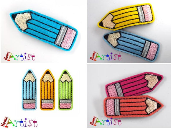 Haarspange Bleistift Schule 5cm - freie Farbwahl-Homeartist