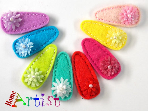 [Haarspange Blume]-[Haarspangen Haarklammer]-[HomeArtist]-[Haarschmuck]-[Haarclips]-[Baby]-Homeartist