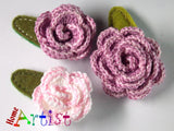 Haarspange Rose Spange 3-4cm - freie farbwahl-Homeartist