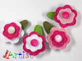 [Haarspange Blume]-[Haarspangen Haarklammer]-[HomeArtist]-[Haarschmuck]-[Haarclips]-[Baby]-Homeartist