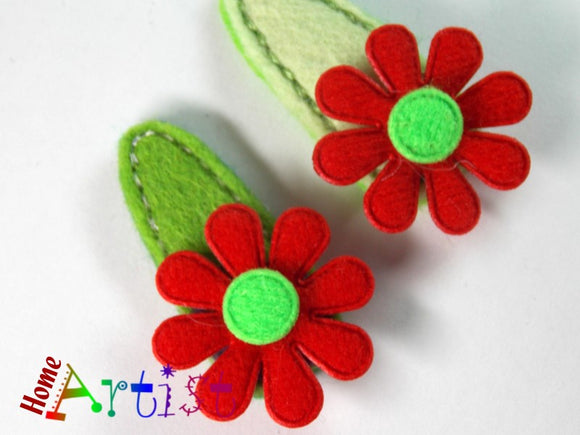 [Haarspange Blume]-[Haarspangen Haarklammer]-[HomeArtist]-[Haarschmuck]-[Haarclips]-[Baby]-Homeartist