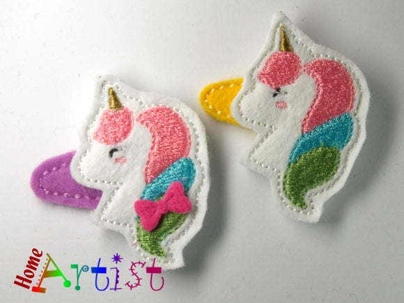 Unicorn Einhorn 4cm Haarspange - freie farbwahl-Homeartist