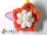 [Haarspange Blume]-[Haarspangen Haarklammer]-[HomeArtist]-[Haarschmuck]-[Haarclips]-[Baby]-Homeartist