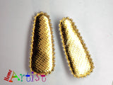 2er set Baby Haarspangen Spange Silber Gold-Homeartist