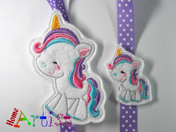 Haarspangenhalter Einhorn + Spange-Homeartist