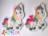 Unicorn Einhorn Haarspange 4cm - freie farbwahl-Homeartist