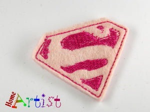 Superman Haarspange 4cm - freie Farbwahl-Homeartist