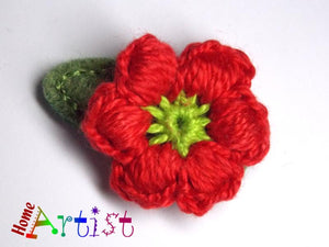 [Haarspange Blume]-[Haarspangen Haarklammer]-[HomeArtist]-[Haarschmuck]-[Haarclips]-[Baby]-Homeartist