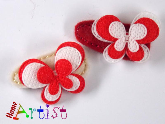 Haarspange Schmetterling Spange  3-4cm - freie Farbwahl - Homeartist Haarspangen Kinder Babys