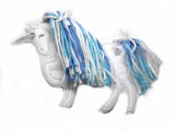 Einhorn Applikation Pony Pferd Patch    - Freie Farbwahl