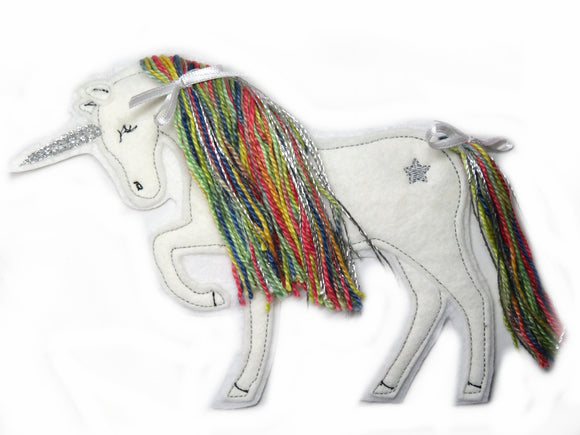 Einhorn Applikation Pony Pferd Patch    - Freie Farbwahl