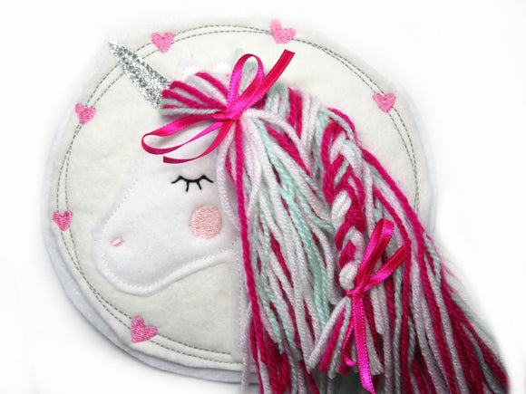 Applikation Pony Pferd Patch Eihnorn   - Freie Farbwahl