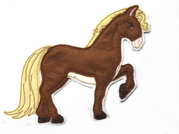 Pony Pferd Applikation Pony Pferd Patch    - Freie Farbwahl
