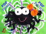 Crochet Pattern - Instant PDF Download - Spider Halloween crochet Applique Pattern applique